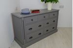 Picture of Wide 7 drawer Pine Chest.