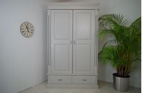 Picture of 2 door pine wardrobe