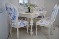 Picture of French Lions Head Antique Oak Table and 6 Chairs