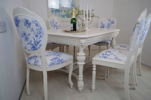 Picture of French Lions Head Antique Oak Table and 6 Chairs