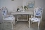 Picture of French Lions Head Antique Oak Table and 6 Chairs