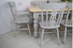 Picture of 6ft Farmhouse Table and 8 Fiddleback Chairs