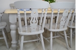 Picture of 6ft Farmhouse Table and 8 Fiddleback Chairs