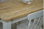 Picture of Pine Farmhouse Table and 6 Beech Slat Back Chairs