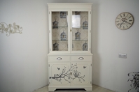 Picture of Two door Yew Display Cabinet