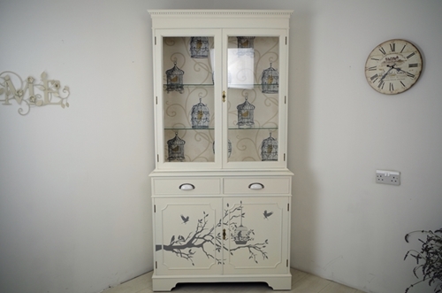 Picture of Two door Yew Display Cabinet