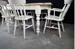 Picture of 5ft Pine Farmhouse Table + 6 Beech Spindle back chairs
