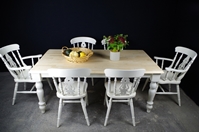 Picture of 6 foot Farmhouse Table and 6 Fiddleback Chairs