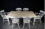 Picture of 6 foot Farmhouse Table and 6 Fiddleback Chairs