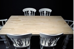 Picture of 6 foot Farmhouse Table and 6 Fiddleback Chairs