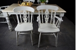 Picture of 6 foot Farmhouse Table and 6 Fiddleback Chairs
