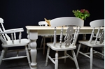 Picture of 6 foot Farmhouse Table and 6 Fiddleback Chairs