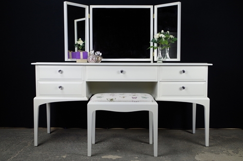 Picture of Stag Dressing Table and Stool - Crystal and Lavender