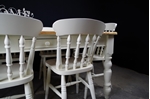 Picture of Rustic Pine 5ft Farmhouse table + 6 Spindle Back chairs