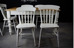Picture of Rustic Pine 5ft Farmhouse table + 6 Spindle Back chairs