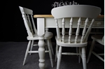 Picture of Rustic Pine 5ft Farmhouse table + 6 Spindle Back chairs