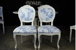 Picture of French Style Extending Dining Table With 4 Antique and 2 Vintage Louis Chairs