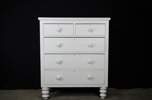 Picture of Large Antique Victorian 5 Drawer Chest