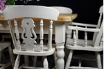 Picture of 6ft Country Pine Farmhouse Table + 8 Beech Fiddleback Chairs.