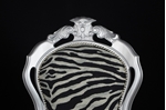 Picture of Silver Louis-Style Chairs with Zebra Print Fabric