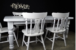Picture of Antique Victorian Wind-out Table with 6 Fiddleback Chairs