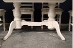 Picture of Oval Pine Twin Pedestal Table + 6 beech ladder backed chairs 