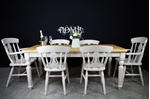 Picture of 6ft Country Pine Farmhouse Table + 6 Beech Fiddleback Chairs.