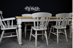 Picture of 6ft Country Pine Farmhouse Table + 6 Beech Fiddleback Chairs.