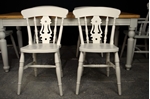 Picture of 6ft Country Pine Farmhouse Table + 6 Beech Fiddleback Chairs.