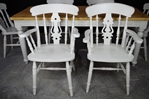 Picture of 6ft Country Pine Farmhouse Table + 6 Beech Fiddleback Chairs.