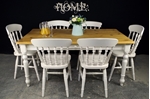 Picture of Country Pine Farmhouse Table + 6 Beech Spindle back chairs