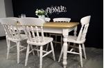 Picture of Country Pine Farmhouse Table + 6 Beech Spindle back chairs