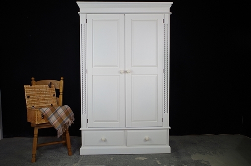 Picture of Two door Barleytwist pine wardrobe