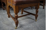 Picture of Antique Carved Oak Dining Chairs c1890