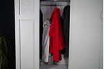 Picture of Antique Wardrobe /Hall Cupboard with Mirrored Door
