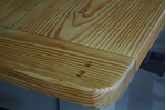 Picture of Lightly Distressed 6ft Pine Farmhouse Table + 8 Beech Slatback Chairs.