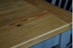 Picture of Lightly Distressed 6ft Pine Farmhouse Table + 8 Beech Slatback Chairs.