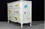 Picture of 3 Drawer Chest - Original Flower Art 