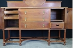 Picture of Antique Large Tulipwood Sideboard early 20c