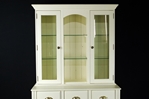 Picture of Pine Display Dresser in New White
