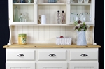 Picture of Pine Boarded Dresser in Pale Linen