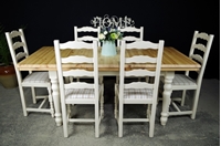 Picture of Pine Extending Table + 6 Ladderback chairs