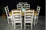 Picture of Pine Extending Table + 6 Ladderback chairs