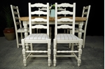 Picture of Pine Extending Table + 6 Ladderback chairs