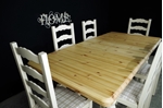 Picture of Pine Extending Table + 6 Ladderback chairs