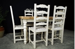 Picture of Pine Extending Table + 6 Ladderback chairs