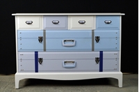 Picture of Stag Six Drawer Chest - Travel Themed