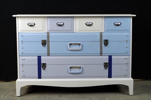 Picture of Stag Six Drawer Chest - Travel Themed