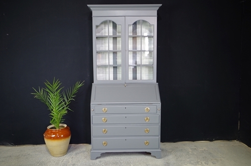 Picture of Antique Secretaire Bookcase / Georgian Bureau
