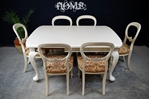 Picture of Antique Extending Wind Out Table and 6 Balloon Back Chairs